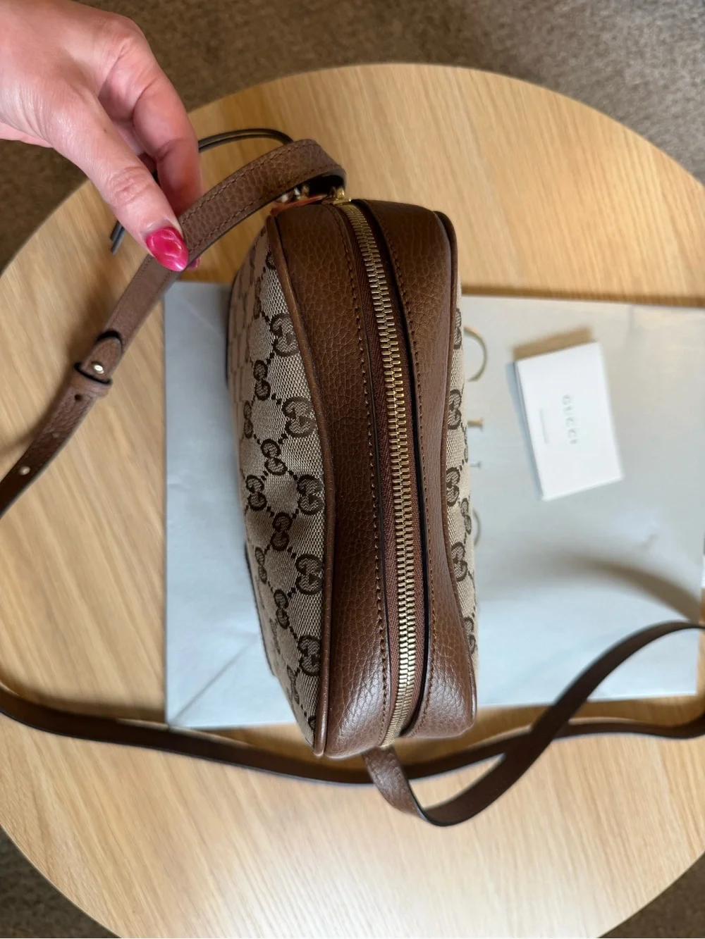Gucci GG Canvas Bree Crossbody